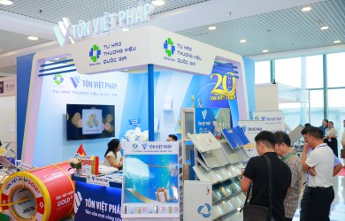Tôn Việt Pháp ghi dấu ấn tại Viet Industry 2025 – Khẳng định tầm nhìn công nghiệp hiện đại và bền vững